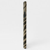 ゼブラスタイリッシュアニマルプリントパターカスタマイズン名 iPhoneケース (右側)