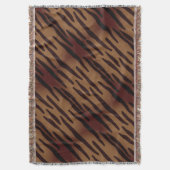 ゼブラスタイリッシュプリントのスロー毛布の座標 スローブランケット (正面縦)