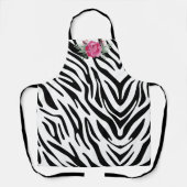 ゼブラストライプのカスタマイズ エプロン (正面)