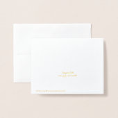 ゼブラストライプのパターンおめでとう 箔カード (裏面封筒付き)