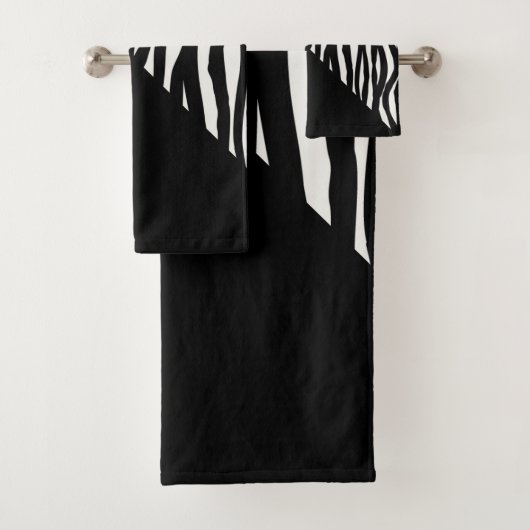 ゼブラストライプのパタ数々のーン バスタオルセット (インサイチュ)