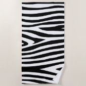 ゼブラストライプの族 ビーチタオル (正面)