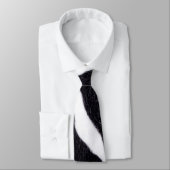 ゼブラストライプアニマルプリントワイルドキャットファブリックメンズタイ ネクタイ (タイ)