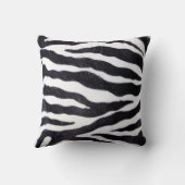 ゼブラストライプアニマルプリントワイルドスローカウチピロー クッション (裏面)