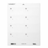 ゼブラストライプインテリアデザイナー出荷ラベル ラベル (フルシート)