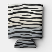 ゼブラストライプエキゾチックアニマルプリント 缶クーラー (正面)