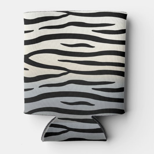 ゼブラストライプエキゾチックアニマルプリント 缶クーラー (正面)