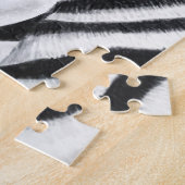 ゼブラストライプサファリブラックアンドホワイトパズル ジグソーパズル (側面)