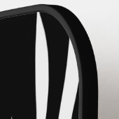 ゼブラストライプストライプの名モノグラムの前 ピックルボールラケット (左詳細)