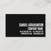 ゼブラストライプズかわいいプレミア 名刺 (裏面)