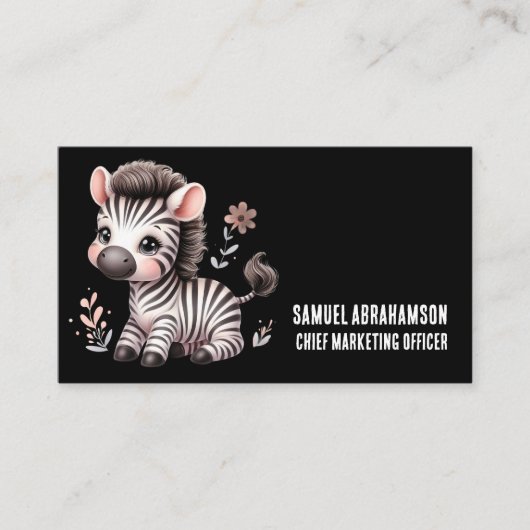 ゼブラストライプズかわいいプレミア 名刺 (正面)