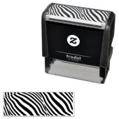 ゼブラストライプズデザイン自分の セルフインキングスタンプ (インサイチュ)