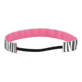 ゼブラストライプパターントレンディーデザイン アスレチックヘッドバンド (裏面)