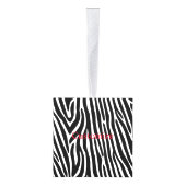 ゼブラストライプパターンThunder_Cove キューブオーナメント (右)
