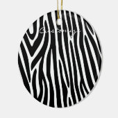 ゼブラストライプパターンThunder_Cove セラミックオーナメント (左)