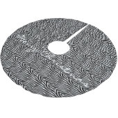 ゼブラストライプパターンThunder_Cove ブラッシュドポリエステルツリースカート (アングル)