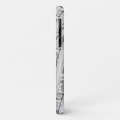 ゼブラストライプホワイトダイヤモンドiphone 4 ケース Case-Mate iPhoneケース (裏面/左)