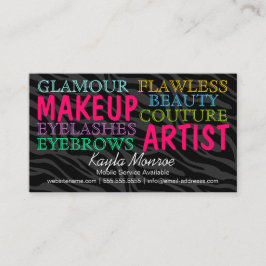 ゼブラストライプメイクアップアーティスト&美容師 名刺