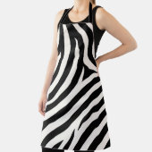 ゼブラストライプモダンプリント エプロン (インサイチュ)