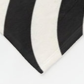 ゼブラストライプモダンプリント フリースブランケット (角)