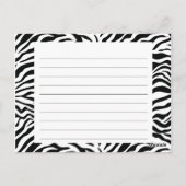 ゼブラストライプレシピカード ポストカード (裏面)
