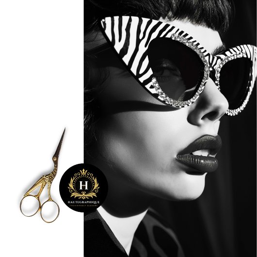 ゼブラストライプヴィンテージグラム白黒デクページ 薄葉紙