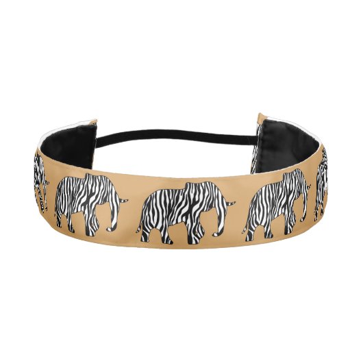 ゼブラストライプ付き象+アイディア アスレチックヘッドバンド (正面)