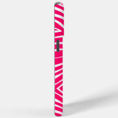 ゼブラストライプ任意の色をパーソナライズMonogram iPhone Case-Mate iPhoneケース (裏面 / 右)