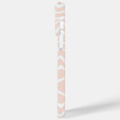 ゼブラストライプ任意の色をパーソナライズMonogram iPhone Case-Mate iPhoneケース (裏面 / 左)