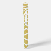 ゼブラストライプ任意の色をパーソナライズMonogram iPhone Case-Mate iPhoneケース (裏面 / 左)