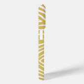 ゼブラストライプ任意の色をパーソナライズMonogram iPhone Case-Mate iPhoneケース (裏面 / 右)