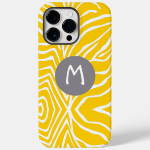 ゼブラストライプ任意の色をパーソナライズMonogram iPhone Case-Mate iPhone 14 Pro Maxケース