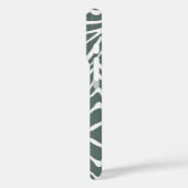 ゼブラストライプ任意の色をパーソナライズMonogram iPhone Case-Mate iPhoneケース (裏面 / 左)