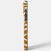 ゼブラストライプ任意の色をパーソナライズMonogram iPhone Case-Mate iPhoneケース (裏面 / 左)