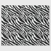 ゼブラストライプ動物柄包装紙 ラッピングペーパー (フラット)