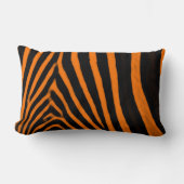 ゼブラストライプ – オレンジ ランバークッション (正面)