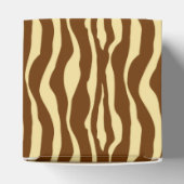 ゼブラストライプ – チョコレートブラウンとカメルタン フェイバーボックス (上部)