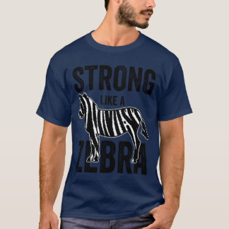 ゼブラストライプEDS啓発リボン エーラー・ダンロス病 fa Tシャツ