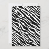 ゼブラスリープ美しいプリント誕生発表 案内状 (裏面)