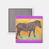 ゼブラス岩 マグネット (正面/裏面)