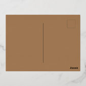 ゼブラズインザワイルドフォイルホリデーポストカード 箔シーズンポストカード (裏面)