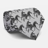 ゼブラゼブラビクトリアンヴィンテージウッドカットアートネックT ネクタイ (ロール)