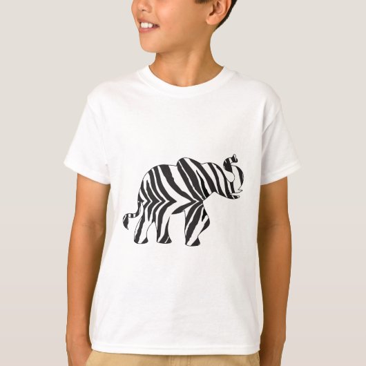 ゼブラゾウ Tシャツ (正面)