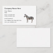 ゼブラテーマビジネスロゴ名刺 名刺 (正面/裏面)