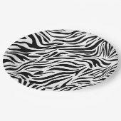 ゼブラテーマ紙プレートforパーティー ペーパープレート (アングル)