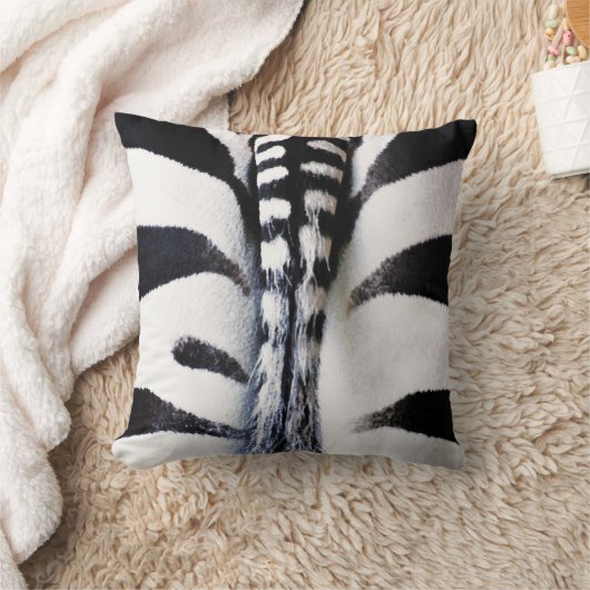 ゼブラテール両面枕 クッション (ブランケット)