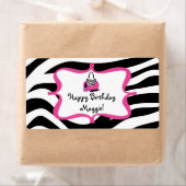 ゼブラディヴァスパ誕生日ウォーターボトルラベル ラベル (インサイチュ)