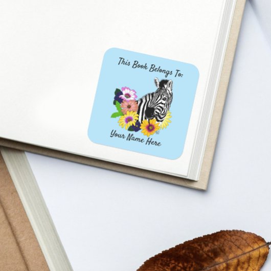 ゼブラデイジーブルー スクエアシール