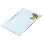 ゼブラデイジーブルー ノートパッド (アングル)