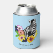 ゼブラデイジーブルー 缶クーラー (缶正面)